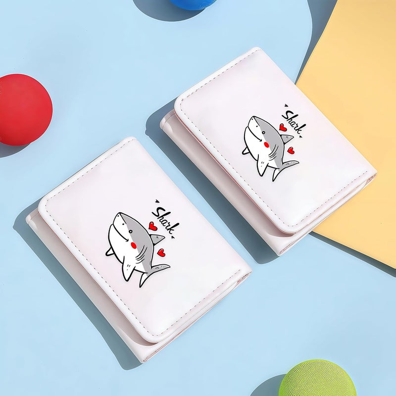 BJDAMAI Shark Wallet For Teens Kids Girls Age 6,7,8,9,10,11,12, Small Slim Thin Mini Compact Women Wallet, Animal Lovers Gifts Stuff, Cash Card Coin Pocket Window For Female! - Image 5